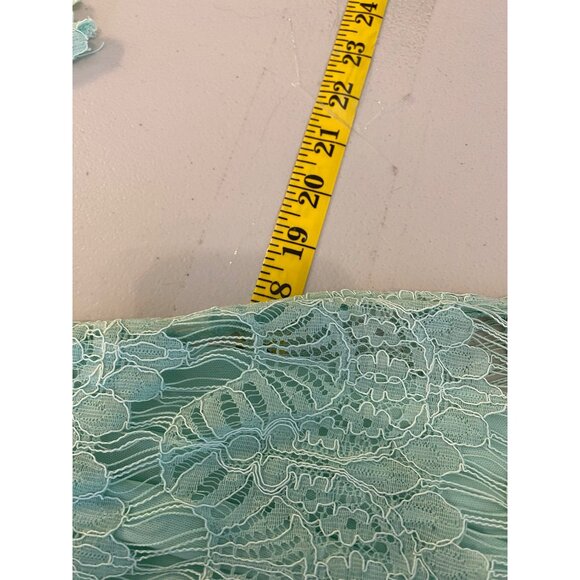 NWT Dainty Jewells Mint Green Lace Dress Modest Apparel For Women Medium - Picture 10 of 12